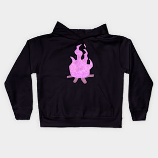 Pink Starry Flame Kids Hoodie